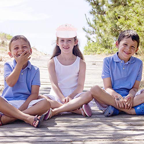 KESYOO Rosa Viseira de Sol Chapéu Cap Esporte Ao Ar Livre Chapéu de Proteção Uv Com Coroa Praia Chap
