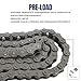 Jeremywell 25H Heavy Duty Roller Chain 10 Feet with 1 Connecting Link for Go Karts, Mini Bikes, Scooters, ATV, MTV, Dirt Bike and Other Industrial Machinery