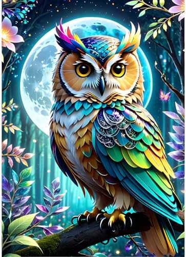 QINRUBB DIY 5D Chatons Peinture Diamant Painting Kit, 5D Fleurs De