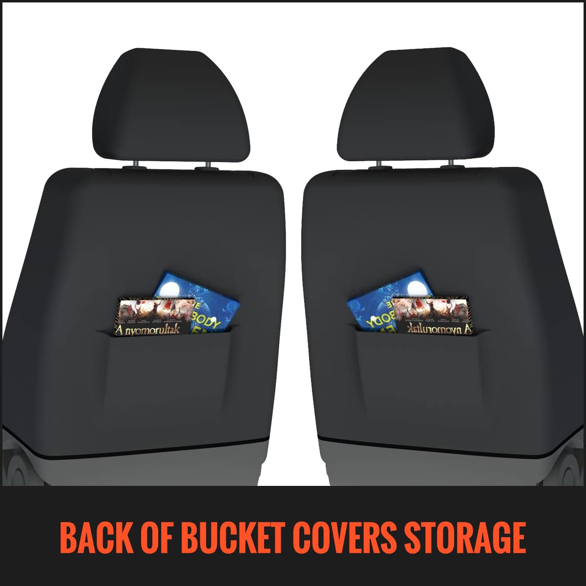 AUTOFAN Car Seat Covers Full Set Auto Universal Split Bench Rear Seat Automotive Seat Covers & Airbag Compatible Seat Covers Accessories for SUV, Sedan(Blue)