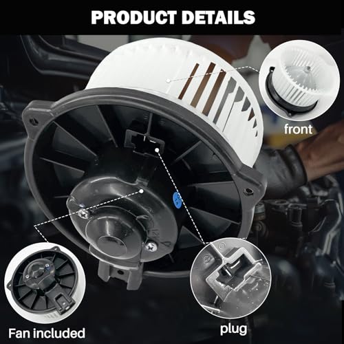 Image of 700001 AC Heater Blower Motor Fan Assembly Fit for Acura cl 1997-1999 ，for Acura Integra 1994-2001 ， for Honda Accord 1994-1997，for Honda Civic 1992-2000 ，Insight 2000-2006 79310SR3A01