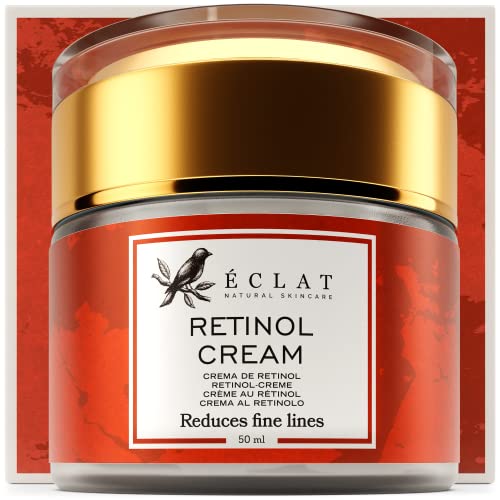 Bio-Retinol-Creme für das Gesicht - Anti-Falten-Creme Retinol Feuchtigkeitscreme - Retinol-Gesichtscreme und Deep Skin Anti-Aging-Creme w / Tretinoin - Beste Nachtcreme für Frauen Cover