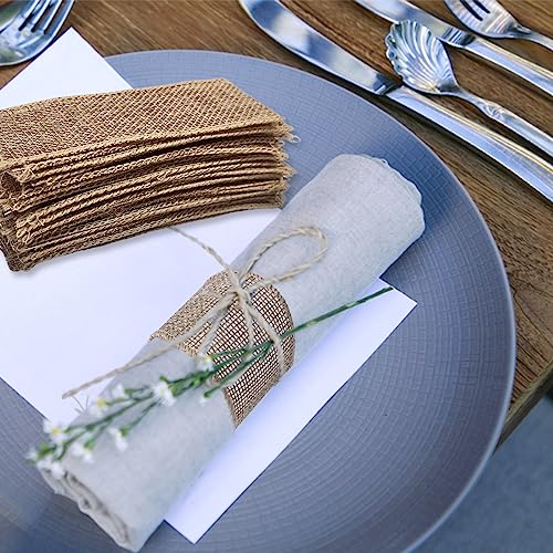 Codohi COZD001X150 150Pcs Burlap Napkin Rings thumb #4