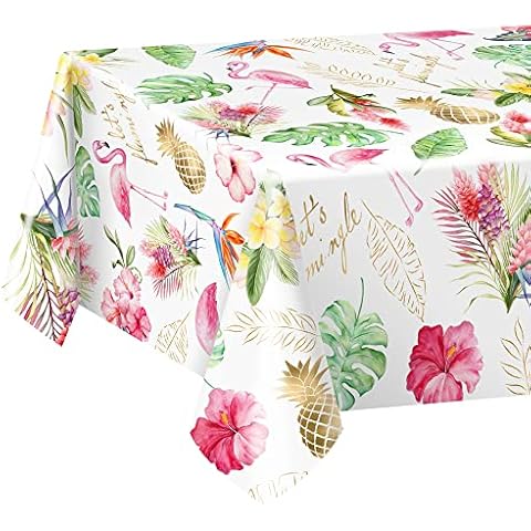 BonBeeDesign Flamingo Party Supplies, Flamingo Party Decoration, Flamingo Party Favors (FLAMINGO TABLECLOTHS) Cover