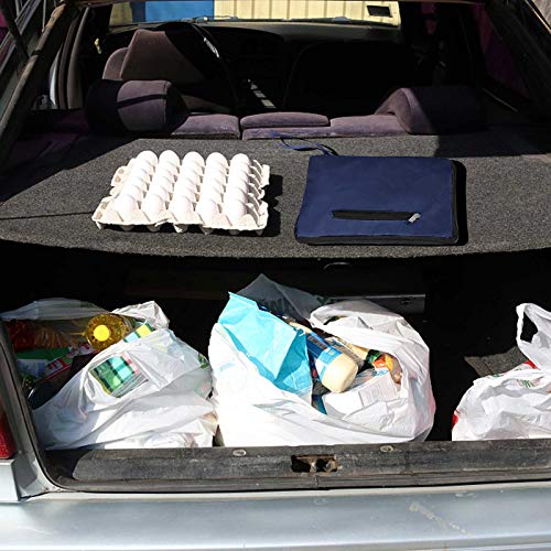 TAOYI Faltbarer Einkaufstrolley mit Rollen Leichte 2 in 1 Leichter Handwagen Einkaufswagen Tasche Wiederverwendbare Einkaufstasche (Marine, Länge (cm): 25 Breite (cm): 16 Höhe (cm): 4) – Bild 8