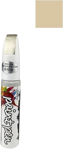 Miniatura 2 de Pintura de retoque para autos, removedor de arañazos, impermeable, lápiz automático dos en uno, pintura de retoque de automóvil, 0.4 onzas (oro