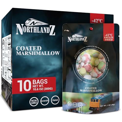 NORTHLANDZ Freeze Dried Candy Coated Marshmallow Comets