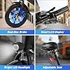 DYU Electric Bike for Adults Teens, Folding Electric Bicycle,Commuter City E-Bike with 500W Motor and 36V 7.5Ah Battery,3 Levels Assist, Dual Disc Brakes, 16" Foldable ebike with Pedals #5