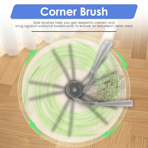 Image of (14 Pack) Q7 M5+ Replacement Parts Compatible with Roborock Q7 L5+ Robot Vacuum Cleaner, 1 Roller Brush, 4 Side Brushes, 3 HEPA Filters, 3 Dust Bags, 3 Mop Pads, Accessories Kit
