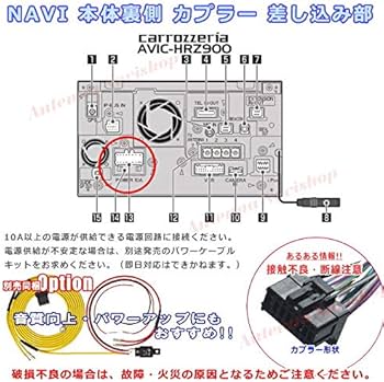 パイオニア カロッツェリア AVIC-HRZ900 コンプリートカーナビ+配線 Amazon | パイオニア カロッツェリア AVIC-HRZ900 純正品 メイン 電源