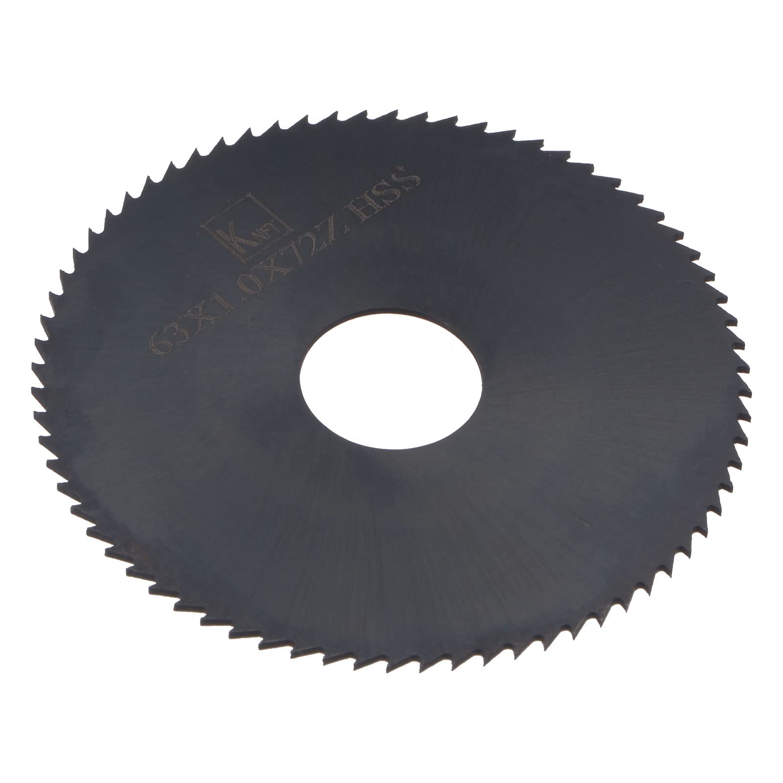 Photo 1 of uxcell Circular Saw Blade, 63mm (2-1/2") Dia 1mm Thick 72 Tooth, 6542 High Speed Steel (HSS) Nitriding Milling Cutter with 16mm Arbor for Metal Wood Cutting