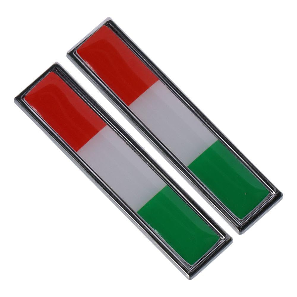 Amazon | 2 個ミニイタリアイタリア国旗エンブレムカーステッカー