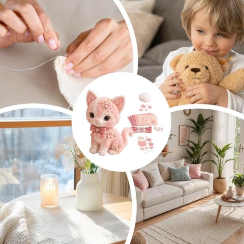 Kit costura fieltro animales 3d de fieltro manualidades 4