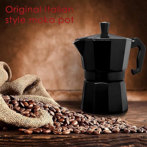 Image of Coffee Maker /Percolator /Stovetop /Filter Coffee Maker for an Italian Mocha Coffee Moka Pot CAPACITY 2 CUP (SILVER)