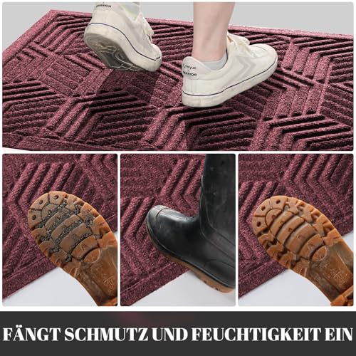 Tapis de sol lavable et résistant aux intempéries format 120 x 80 cm