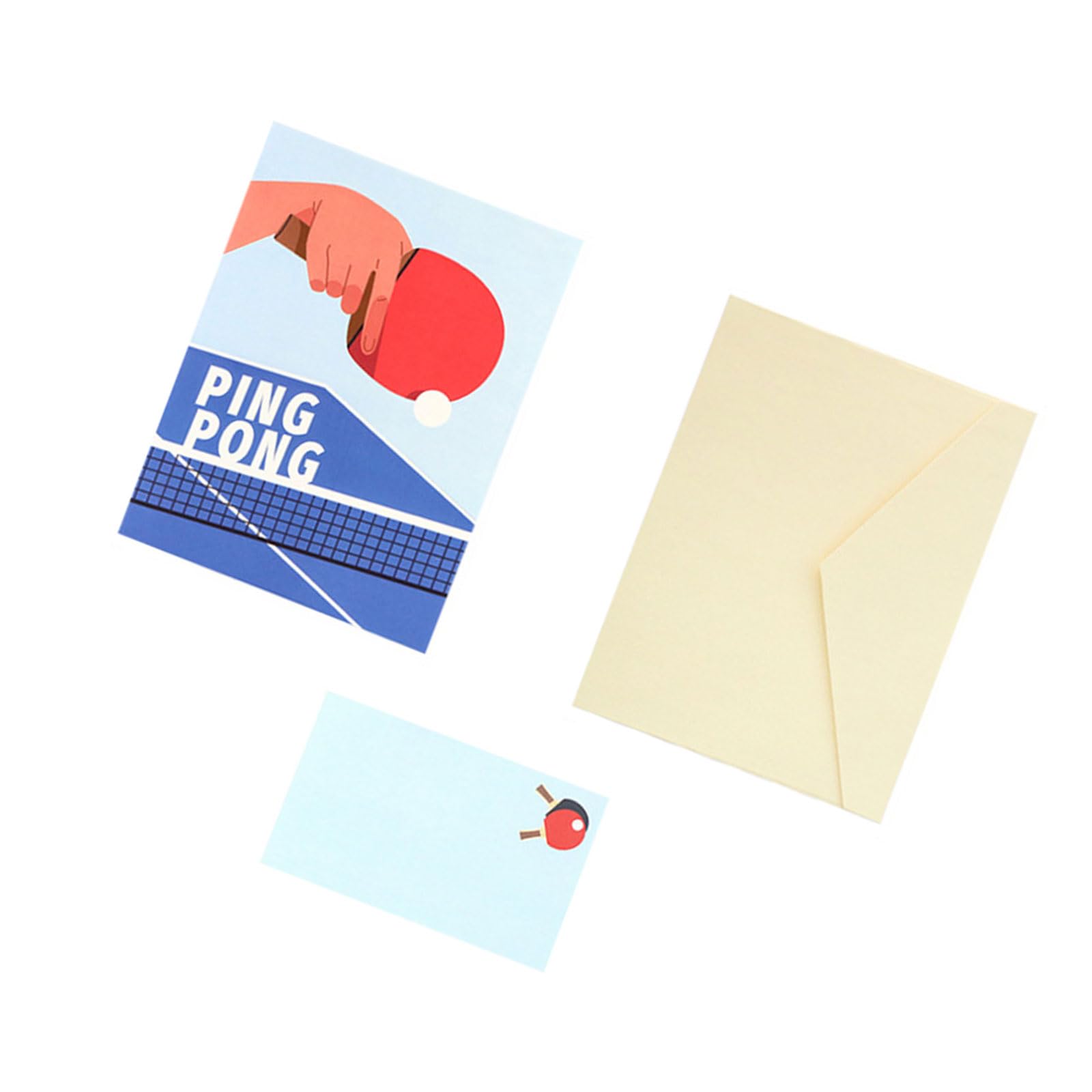 PANGBOER Father ' s Day Special 3D Table Tennis Themed Popup Card Handcrafted Paper Sculpture Greeting for Dad Paper Sculpture