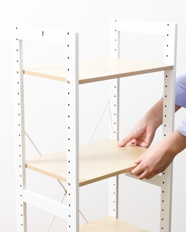 Amazon｜ニトリ(NITORI) シェルフ アドバンス43 3段 ナチュラル 幅42.5