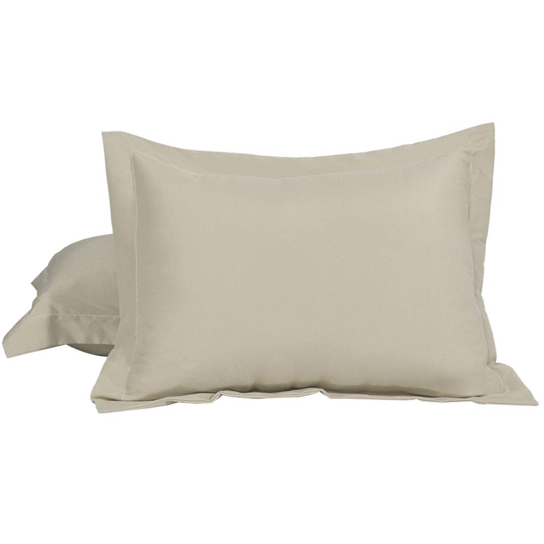 sourcing map Pillow Shams 2 Pack Soft Brushed Microfiber Envelope Closure Pillowcases Khaki 30 x 40cm
