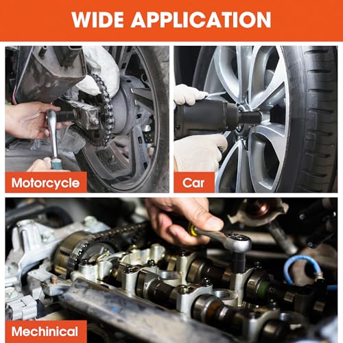 Image of 9PCS EP Socket Set, 1 /4 inch 3 /8 inch 1 /2 inch Drive External Torx Plus Socket Set (EP6-EP18), CR-V Steel with Storage Organizer, for Automotive & Mechanical Repair