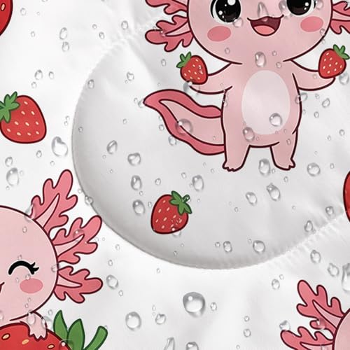Image of QOOMO Axolotl Cute Camping Sleeping Bags,3 Season Warm & Cool Weather,Lightweight,Waterproof Sleeping Bags for Adults & Kids,Traveling,and Outdoors
