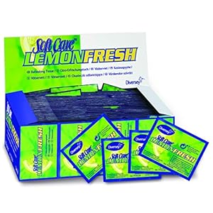 Diversey 7516226 Soft Care Lemon Fresh Hand Hygiene Wipes, Refreshment Wipes to Clean Hands