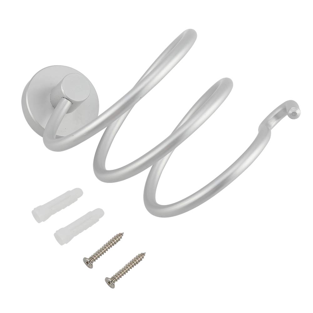 Hair Dryer Organizer, Aluminium Alloy Wall Mount Holder Bathroom Shelf for Organizing Hair Dryers