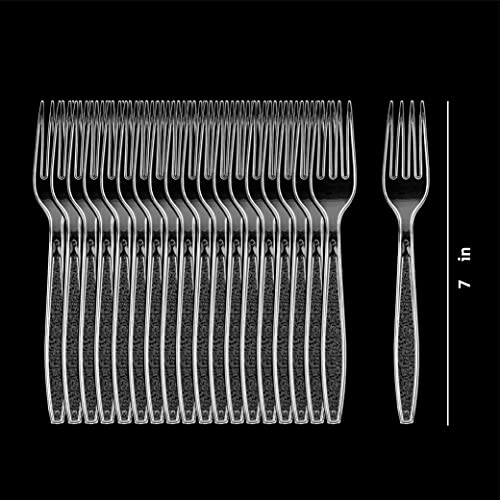 Crystalware, Heavy-Weight Plastic Fork, Durable And Disposable For Party Supply Or Home Use,… #TOP1