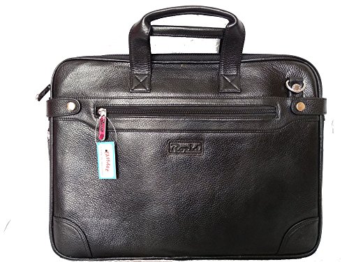 Image of Rozid Leather 15.6 inch Expandable Laptop Messenger Bag