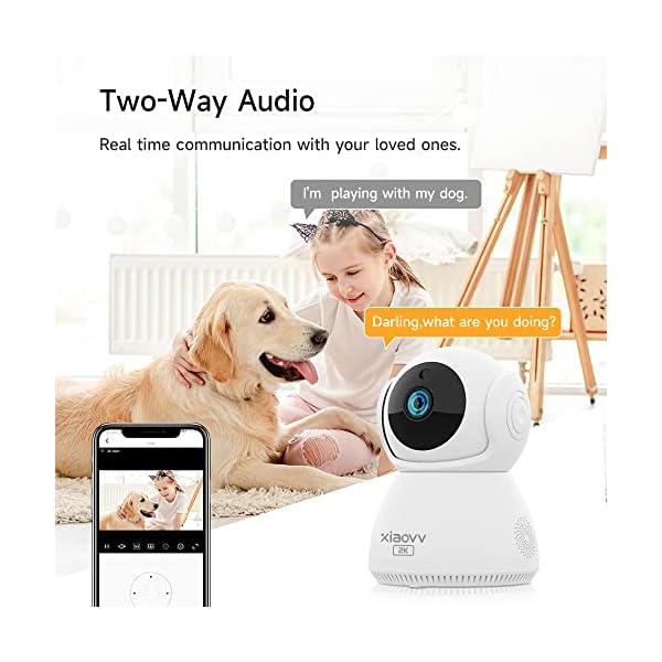 XIAOVV-2MP-WiFi-Indoor-Security-Camera-with-Smart-Motion-Detection-Night-Vision-Two-Way-Audio-Cloud-Storage-Pan-Tilt-Digital-Zoom-and-Infrared-for-Home-Surveillance-Baby-Monitor XIAOVV-2MP-WiFi-Indoor-Security-Camera-with-Smart-Motion-Detection-Night-Vision-Two-Way-Audio-Cloud-Storage-Pan-Tilt-Digital-Zoom-and-Infrared-for-Home-Surveillance-Baby-Monitor