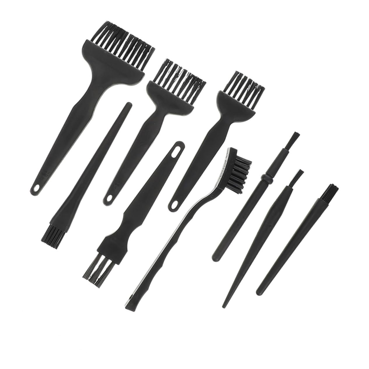 Mikikit Static Record Brush Key Board Cleaner ESD Brushes for Circuit Boards Portable Handle Keyboard Cleaning Kit