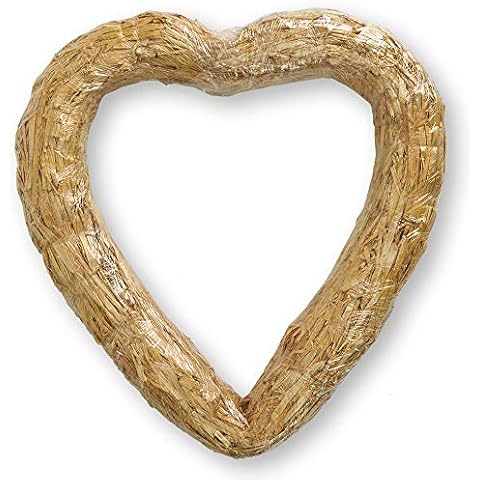 FloraCraft Straw Heart Wreath Form Cover