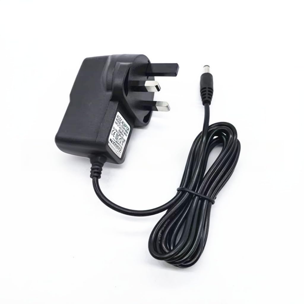 26V 0.5A Charger Compatible with Hoover HF1 HF1 Plus H-Free 100 200 500 700 800, UK Plug Vacuum Power Adapter with 2m Cable and 5.5 x 2.1mm Connector