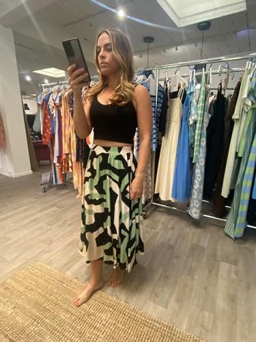 Jupe Midi Femme Compania Fantastica, Taille M, Multicolore, Polyester, Ligne A, Occasion