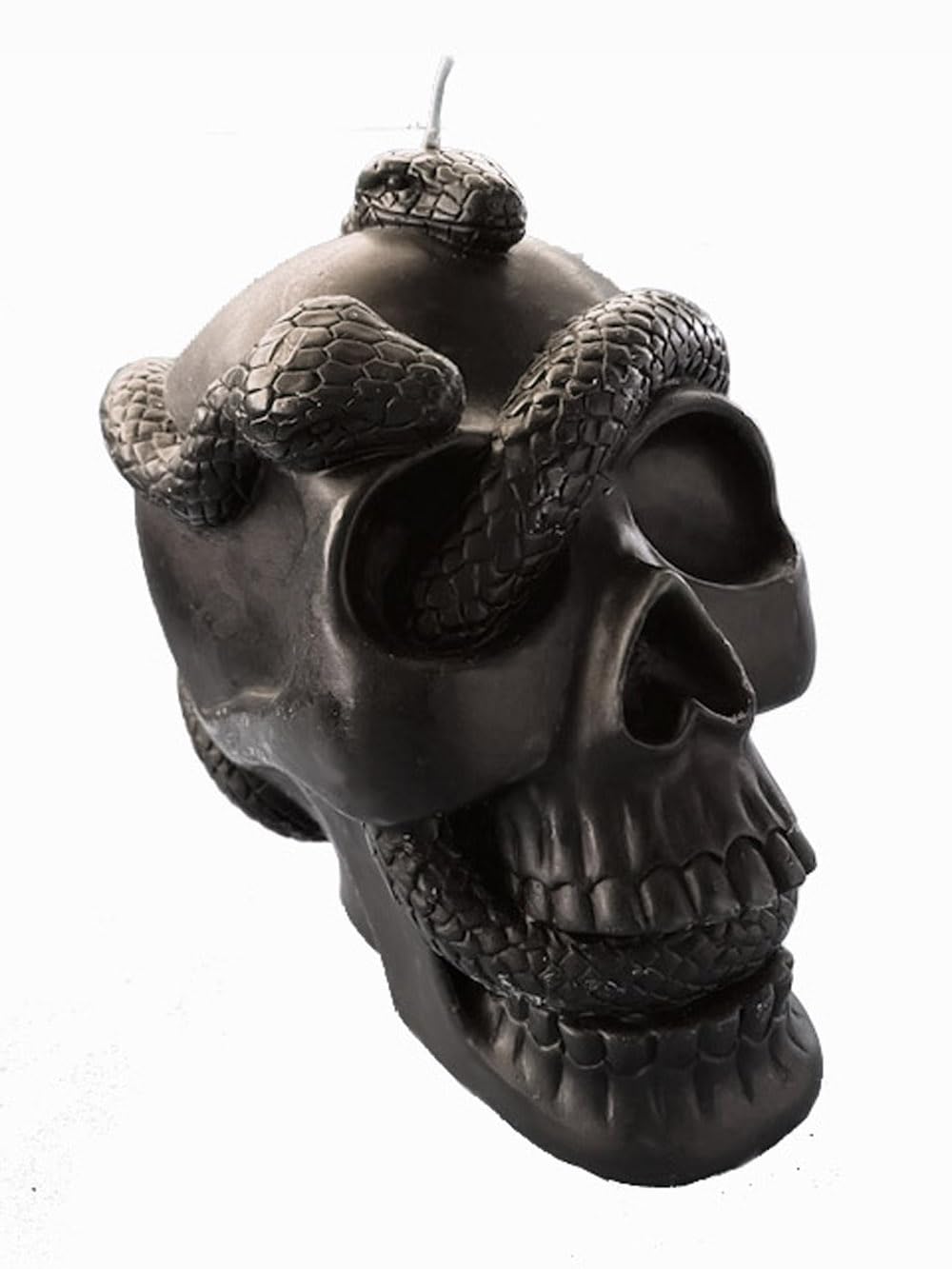 Skull Candle with Snakes - Uncscented, 5