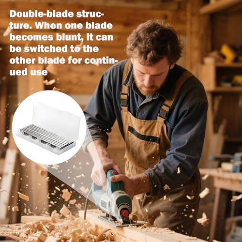 10 Stück Hobelmesser HSS Set,Hobelmesser 82mm,82 x 5,5 x 1,2mm Elektrohobel Hss Klinge,Hobelmesser Für Bosch Hobel,Handhobel,Holzbearbeitungsmaschinen