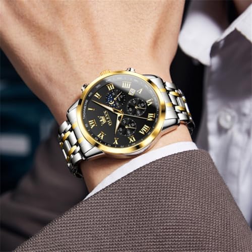 OLEVS Men's Stainless Steel Analog Quartz Watch - image 7