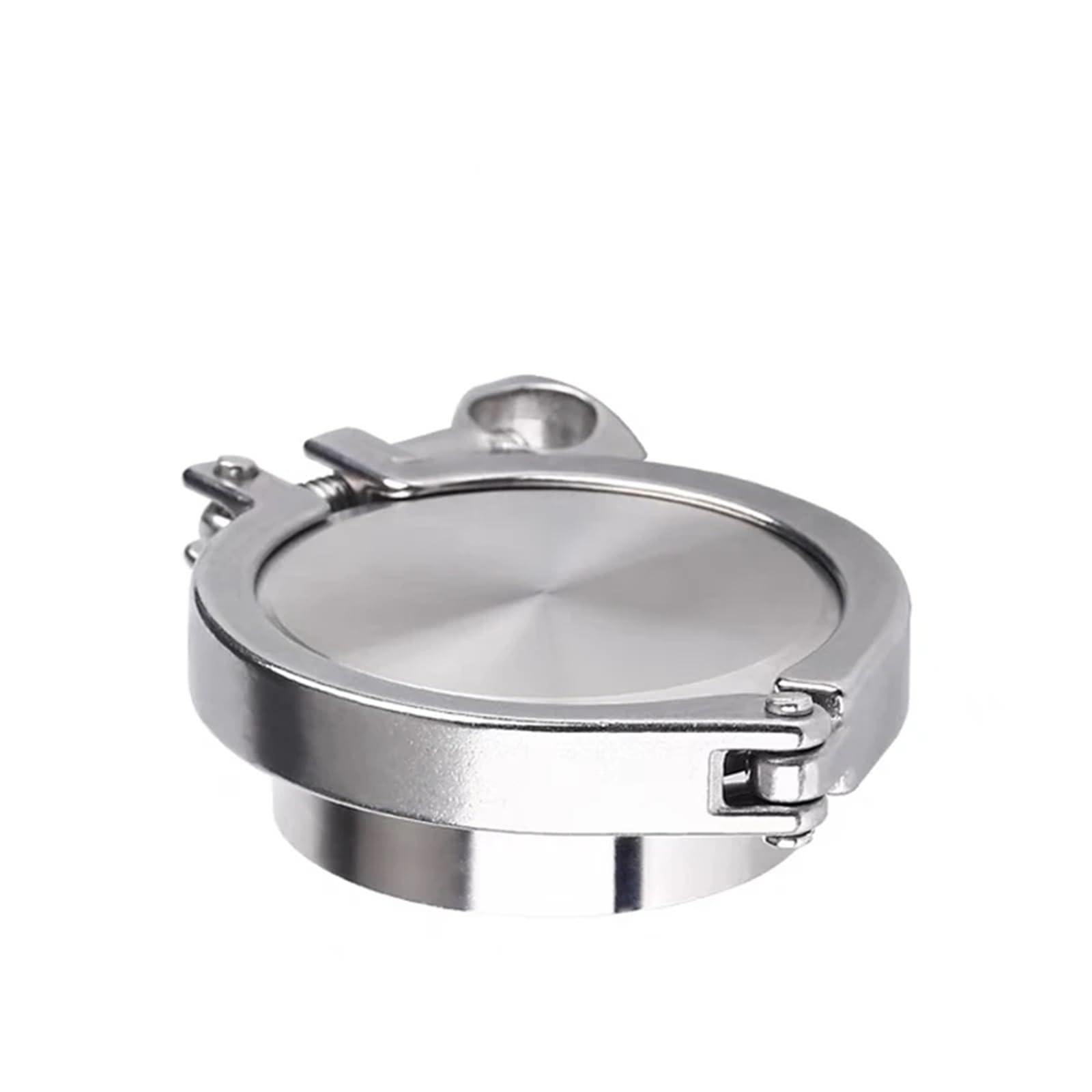 Ghiera di saldatura sanitaria O/D per tubi da 19 mm-168 mm + tappo terminale + morsetto triplo + guarnizione in silicone in acciaio inossidabile 304 per birra casalinga (102 mm x ghiera 119)
