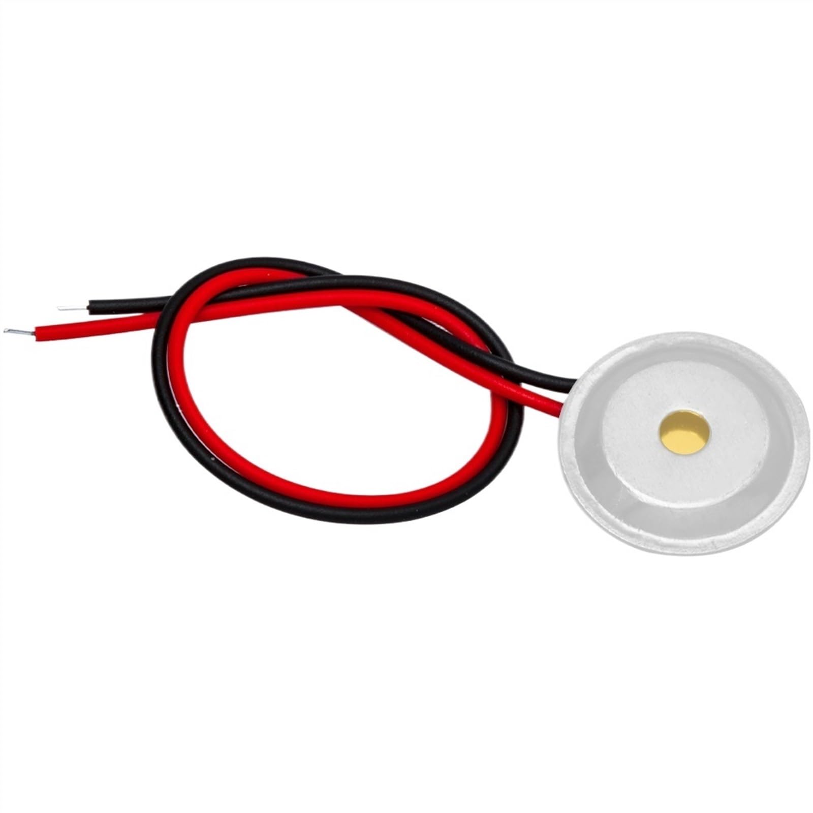 WUZDPRCJ 10 Pcs Piezoelectric Piezo Ceramic Wafer Plate Dia 15mm for Buzzer Loudspeaker + Aluminum shell