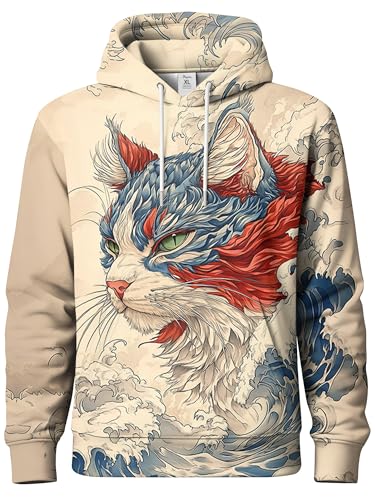 Image of PAGYMO Graphic Hoodies for Men Funny Novelty Pullover Hooded Sweatshirt | Funny 3D print, cool novelty design, colorful pattern, mens graphic pullover hoodie, sarcastic style, funky winter fashion