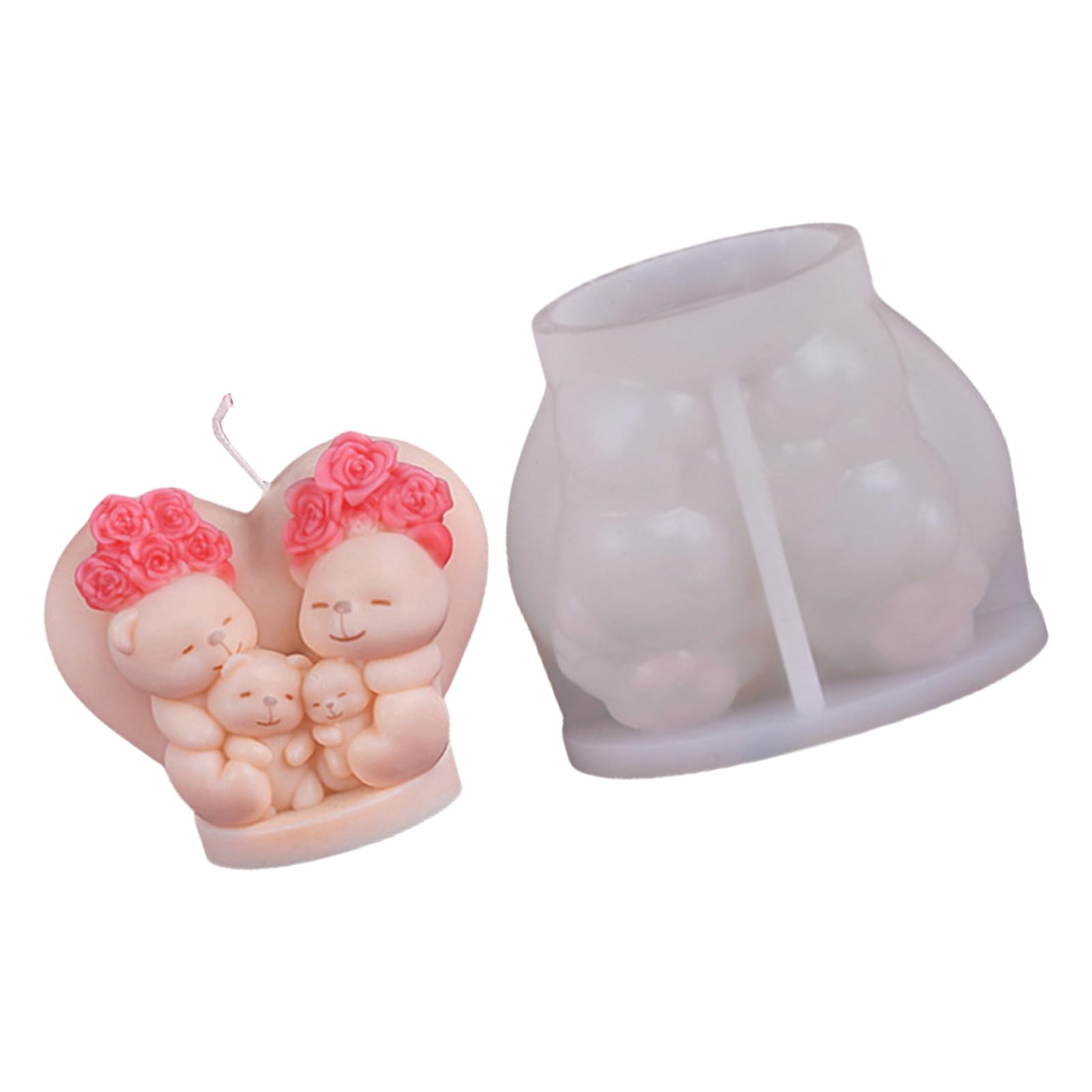 Tsophreniq Handicrafts Making Baking Molds Silicone 3D Ornament Molds Castings Decorations Gift Clay Soap Silicone Making Mold