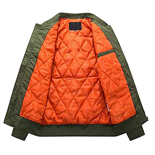 Men's Thicken Winter Warm Bomber Jacket Casual Athletic-Fit Full-Zip Winter Warm Coats Outwear2