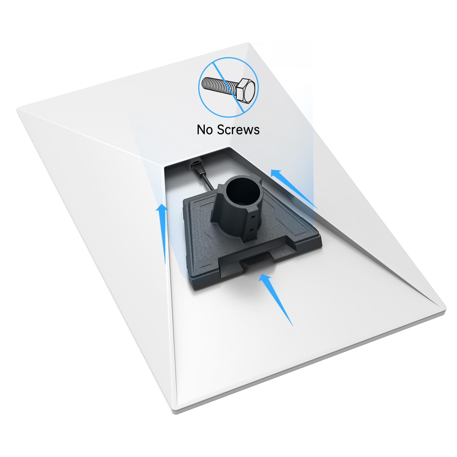 DEEBYCOO Mount for Starlink Gen 3, Adjustable Mounting Kit Compatible with Gen 3 Starlink Standard Dish, Heavy Duty Wall Mount Pole Mount for Starlink