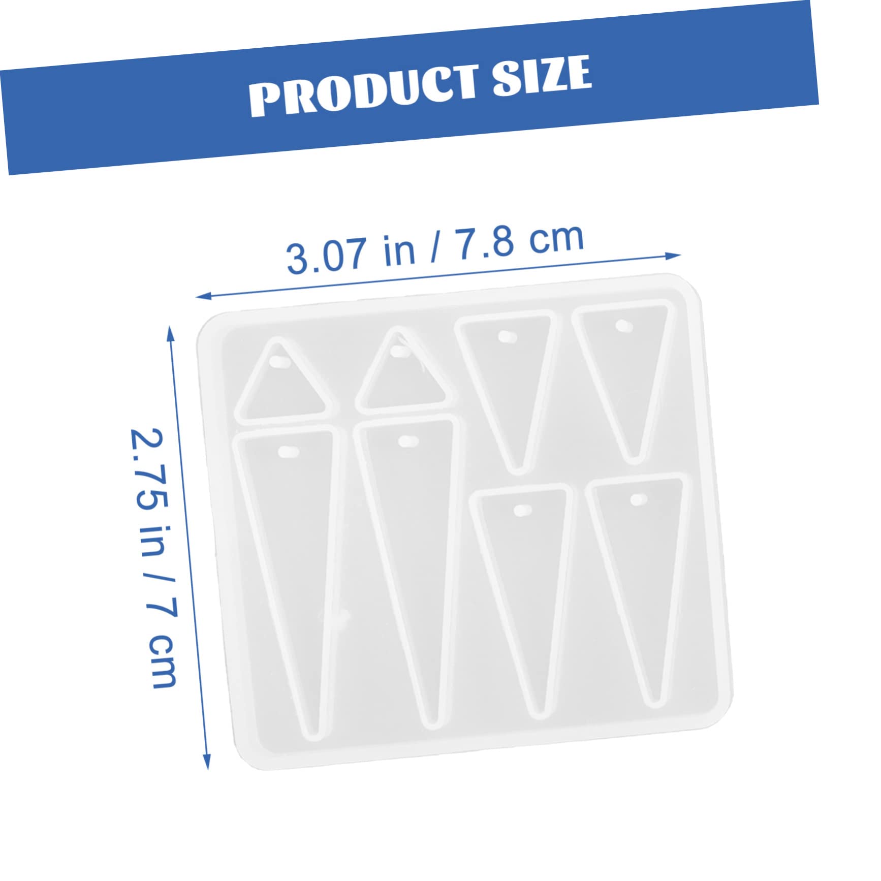 EXCEART 5 Set Di Per Fusione Di Gioielli in Resina Per Orecchini Geometrici Pendenti Per La Creazione Di Gioielli in Resina 3 Pezzi * 5