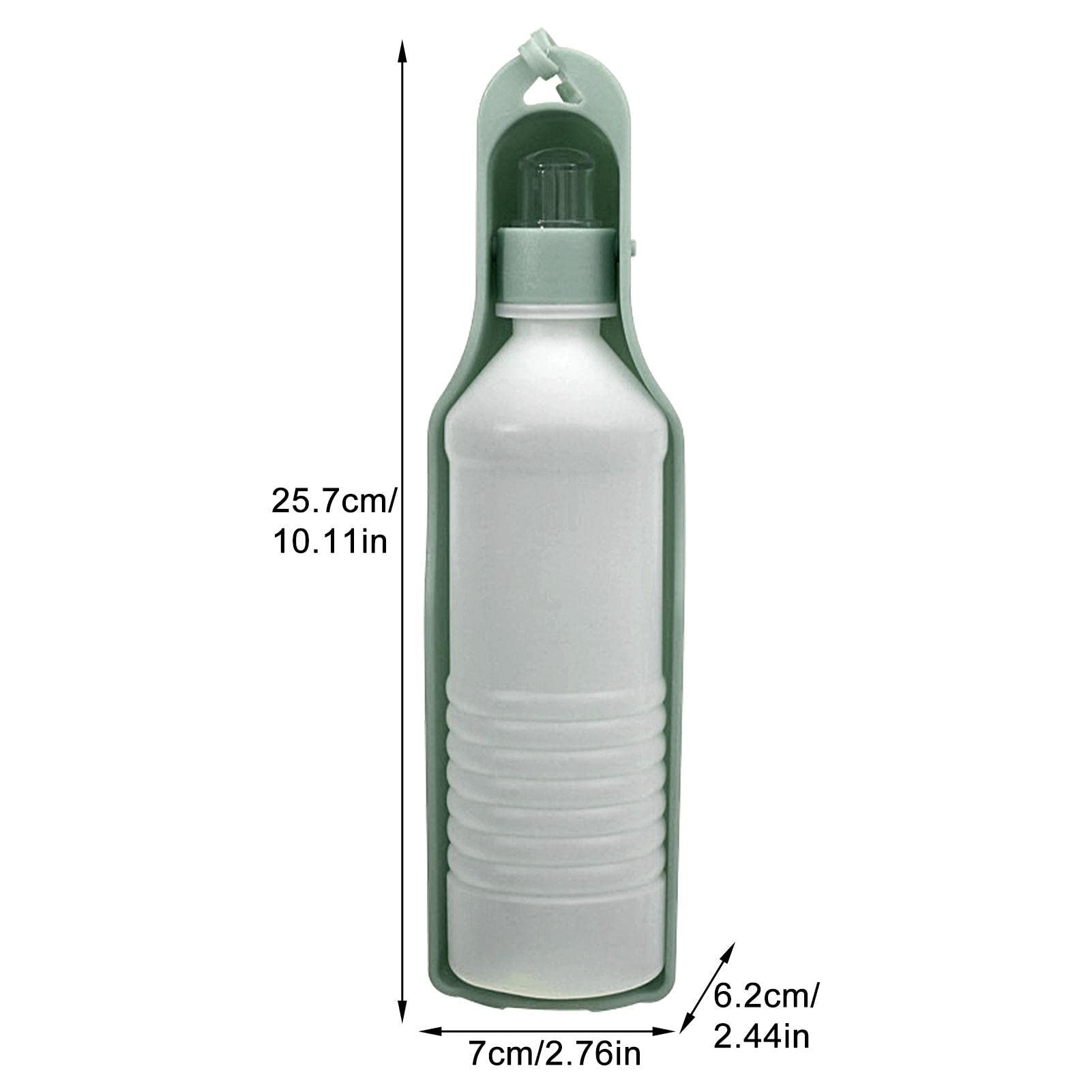 pologmase Botella de agua portátil para mascotas | Botella de agua portátil para perros, bebedero plegable para mascotas al aire libre, recipiente de agua de viaje, botella de agua para perros,