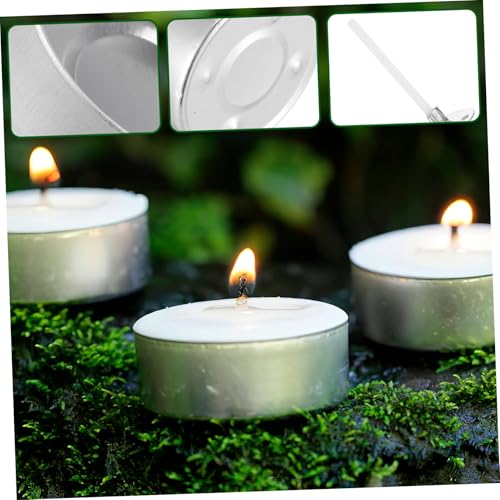 150 piezas de recipientes de aluminio para velas con mechas miniatura 3