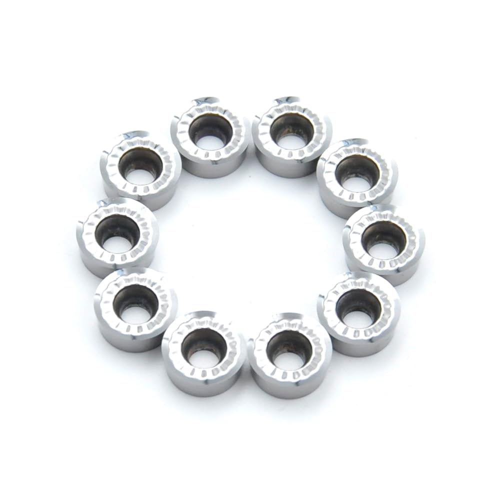 RCGT1204MO-ALU - Plaquitas indexables HM para mecanizado de aluminio o metales no ferrosos (10 unidades)