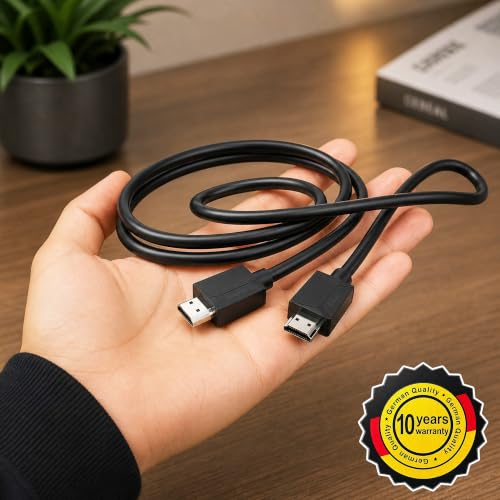 Image of Hama High-Speed HDMI Cable with Ethernet, HDMI Male to Male, 3 m, 4K Ultra HD (3840 x 2160 @ 60Hz), 18 Gbps Bandwidth, HDR, ARC, Compatible with TV, Laptop, PC, Monitor 10-Year Warranty