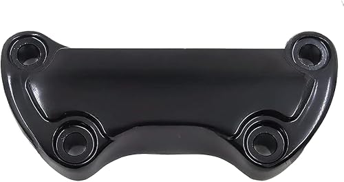 HTTMT MT446-002- Abrazadera elevadora para manillar festoneada negra compatible con Harley Sportster 883 Dyna Super Glide