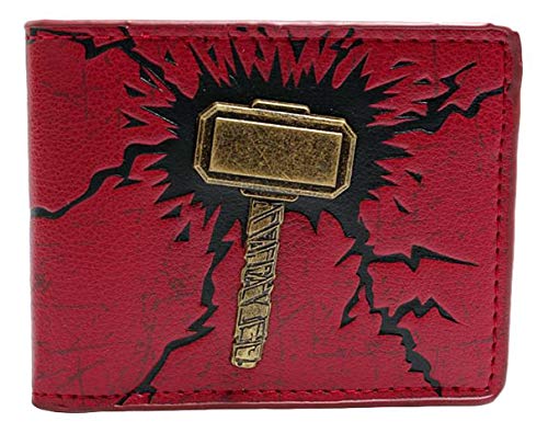 Thor Hammer Character Leather Bi Fold Wallet