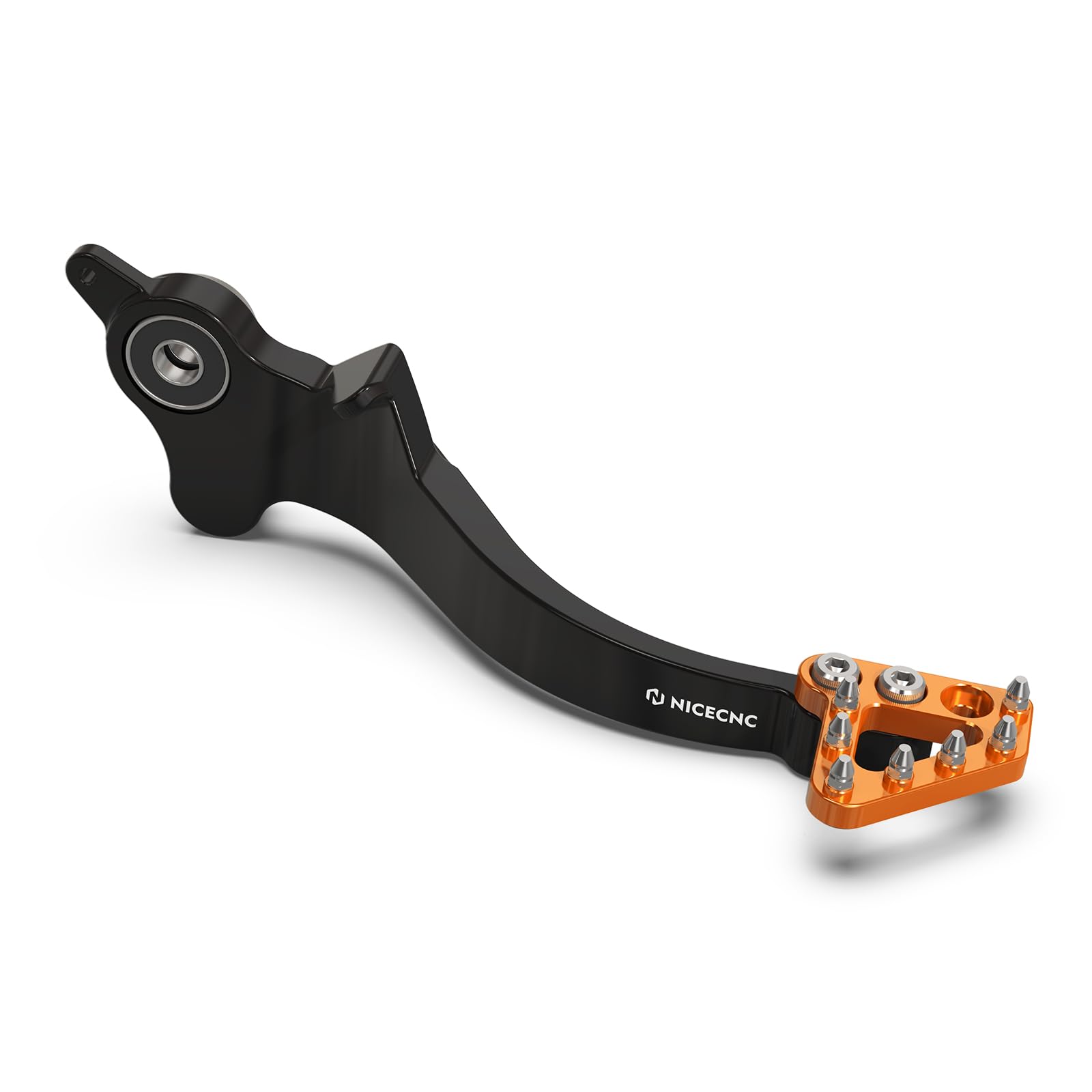 NICECNC Hinterradbremshebel mit verdicktem vergrößertem Anti-Rutsch Pedal Compatible with Husqvarna 701 Enduro 2016-2019, Compatible with 690 Enduro R 2011-2018, Aluminium,Siehe Passform,Orange